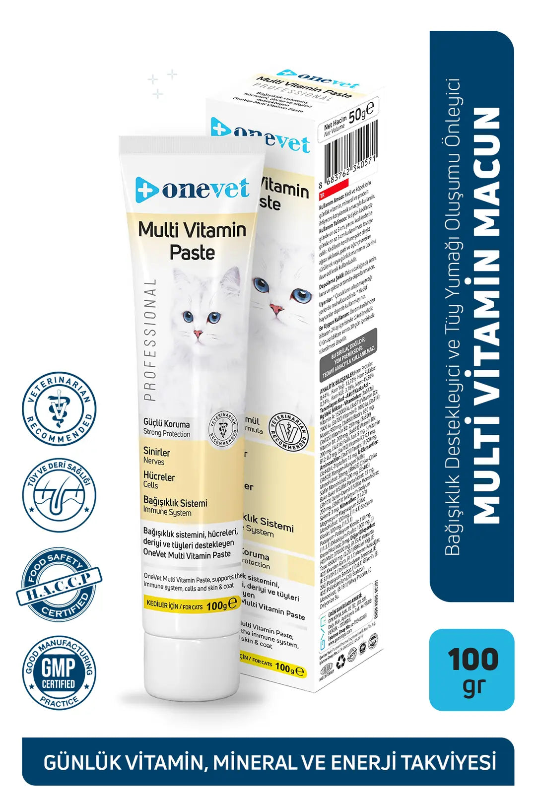 OneVet Multi Vitamin Macun Bağışıklık Güçlendirici Kedi Malt Paste