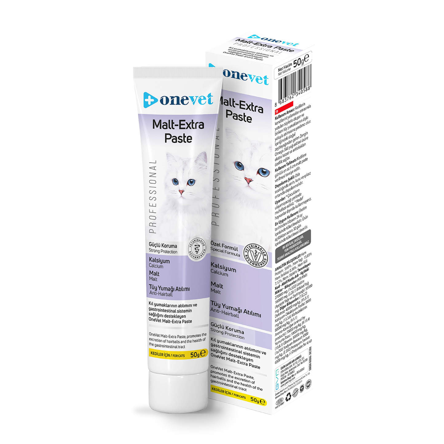 OneVet Malt Extra Paste Tüy Yumağı Önleyici Kedi Maltı 50 Gr