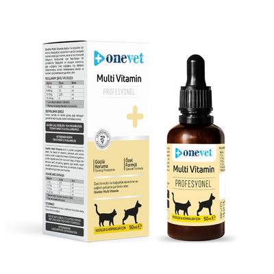 OneVet Multi Vitamin Damla Kedi ve Köpekler İçin Kemik ve Kas Güçlendirici Vitamin Takviyesi 50 ml