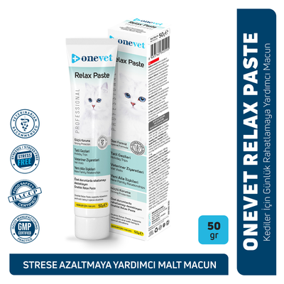 OneVet Relax Paste Macun Stres Ve Anksiyete Azaltıcı Kedi Maltı 50 gr