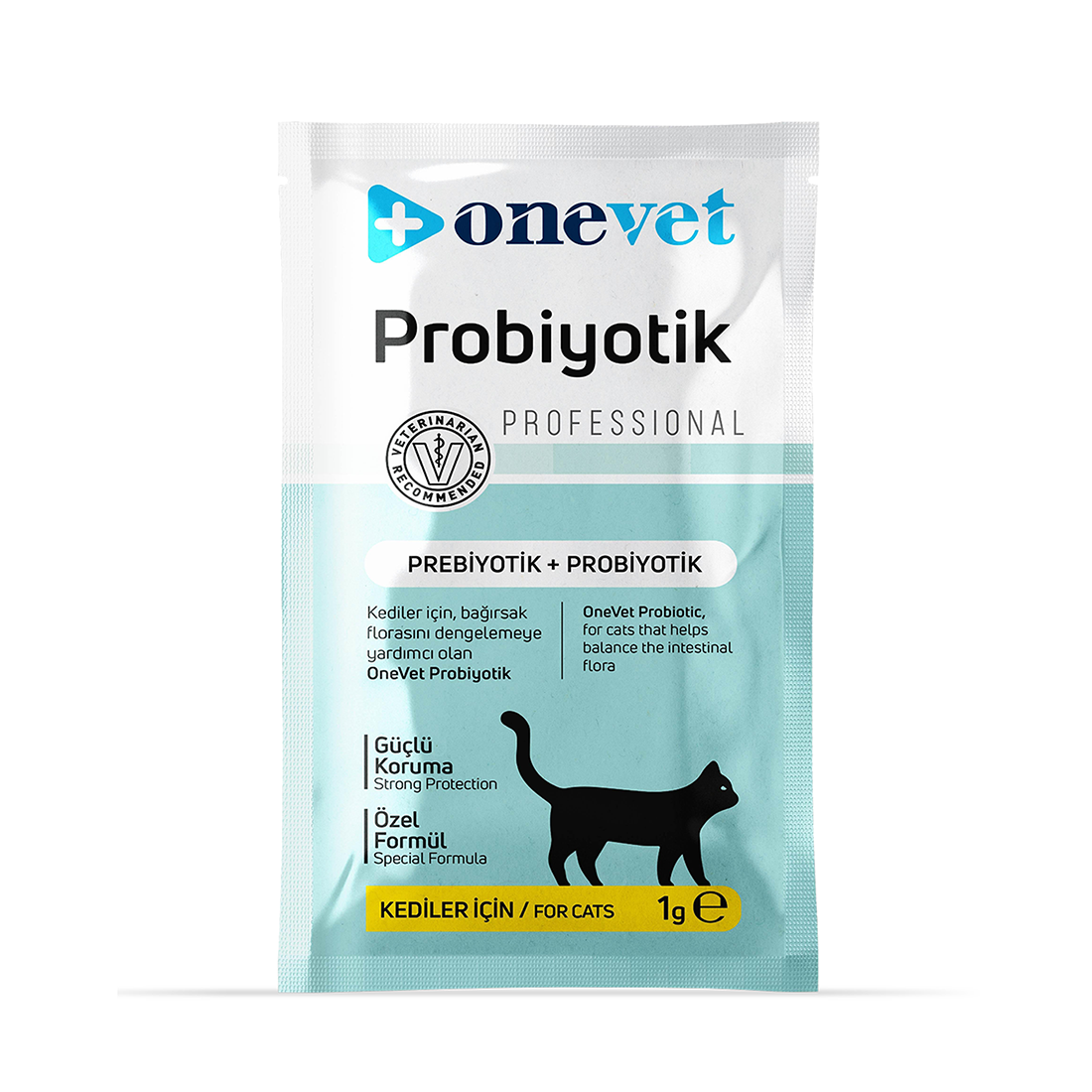 OneVet Sindirim ve Bağışıklık Güçlendirici Kediler için Probiyotik Saşe