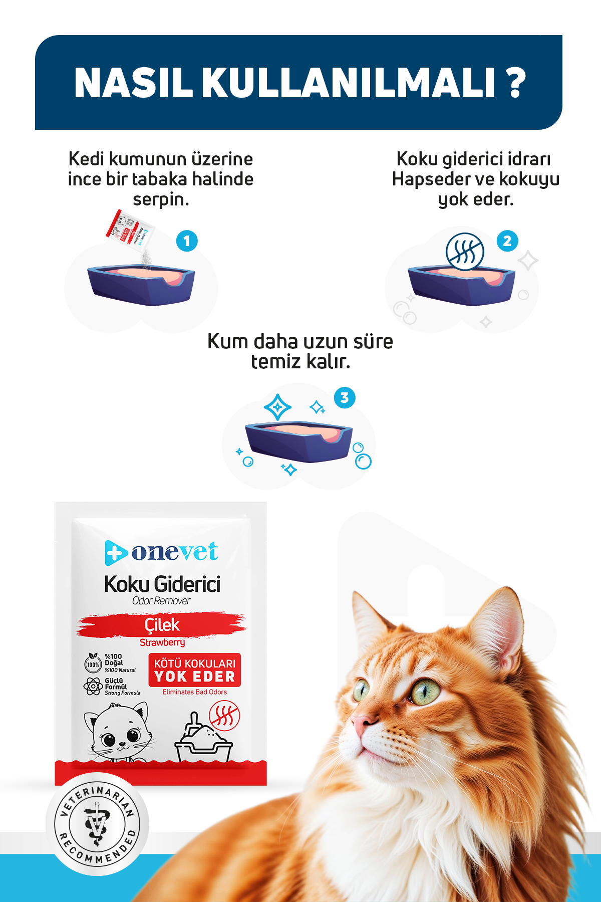 OneVet Kedi Kumu Koku Giderici