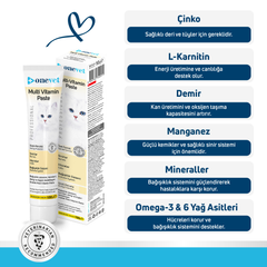 OneVet Multi Vitamin Paste Bağışıklık Destekleyici Kedi Maltı 100 Gr