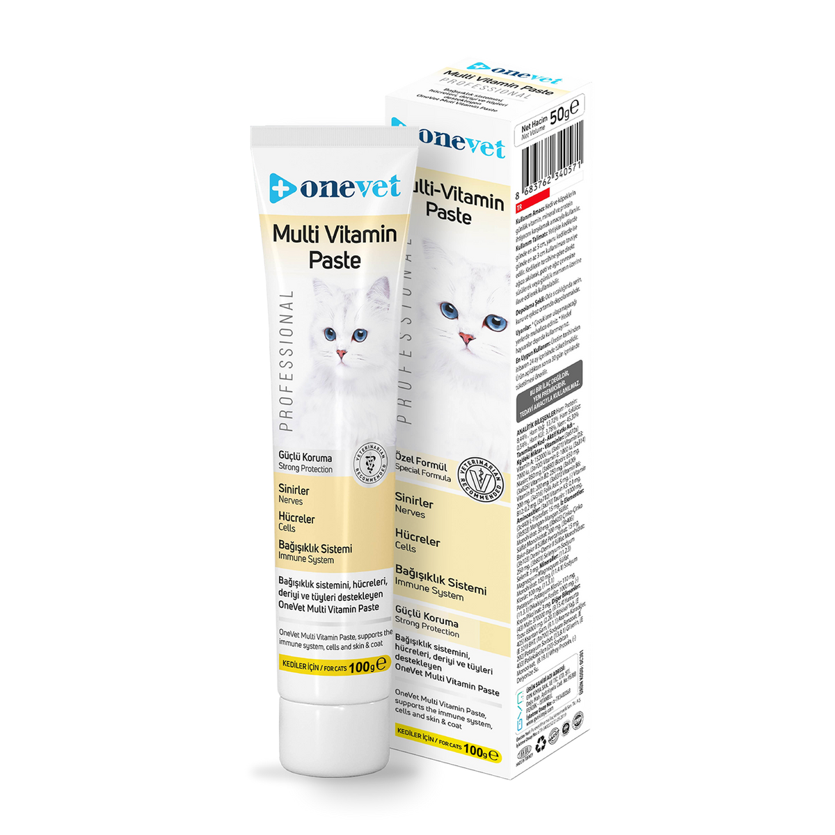 OneVet Multi Vitamin Paste Bağışıklık Destekleyici Kedi Maltı 100 Gr