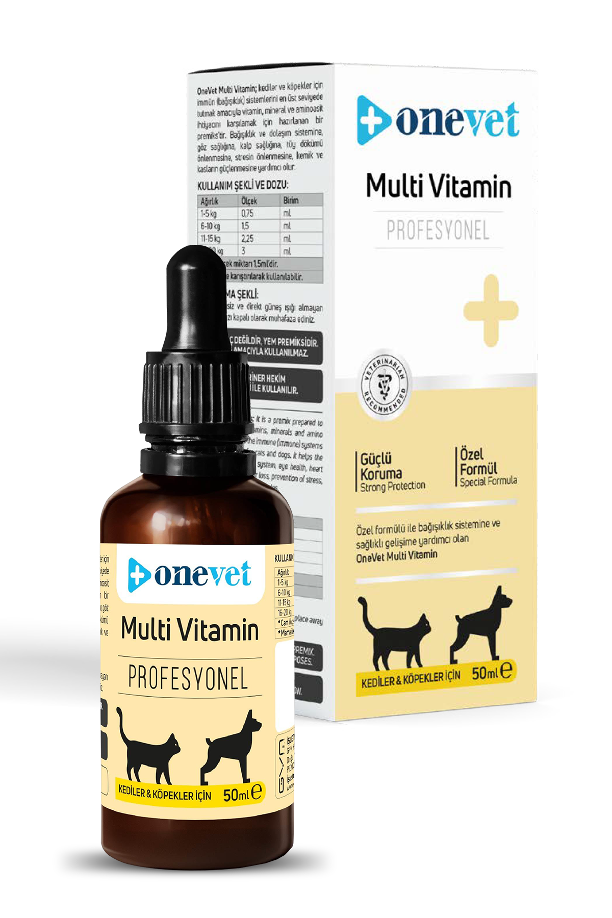 Multi Vitamin Kedi ve Köpekler İçin Kemik ve Kas Güçlendirici Vitamin Takviyesi