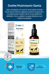 Multi Vitamin Kedi ve Köpekler İçin Kemik ve Kas Güçlendirici Vitamin Takviyesi