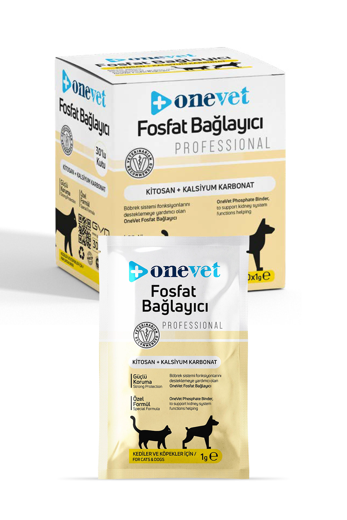 OneVet Fosfat Bağlayıcı Şase Kedi ve Köpekler İçin Böbrek Sağlığı Destekleyici Toz