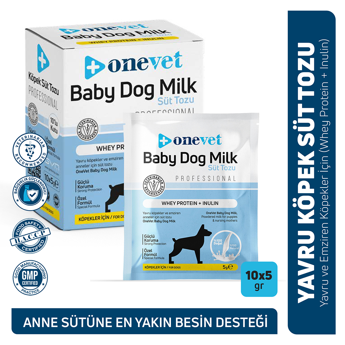 OneVet Sindirim ve Büyüme Destekleyici Yavru Köpek Süt Tozu