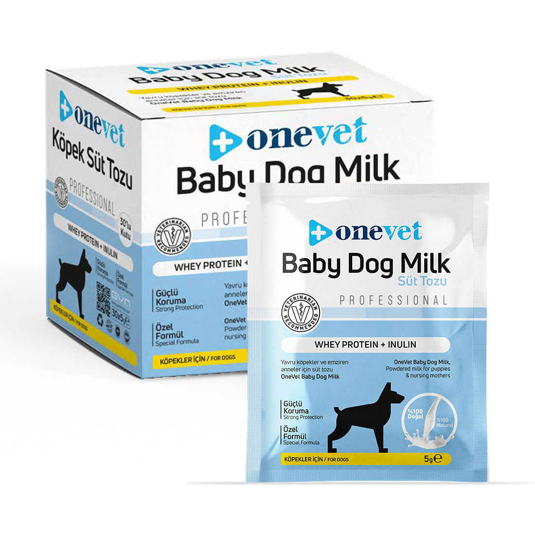 OneVet Sindirim ve Büyüme Destekleyici Yavru Köpek Süt Tozu
