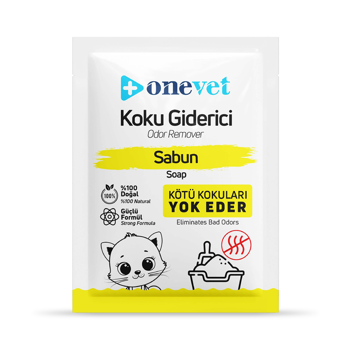 OneVet Kedi Koku Giderici Sabun Kokulu 25 Gr. 15 Adet OC201B15