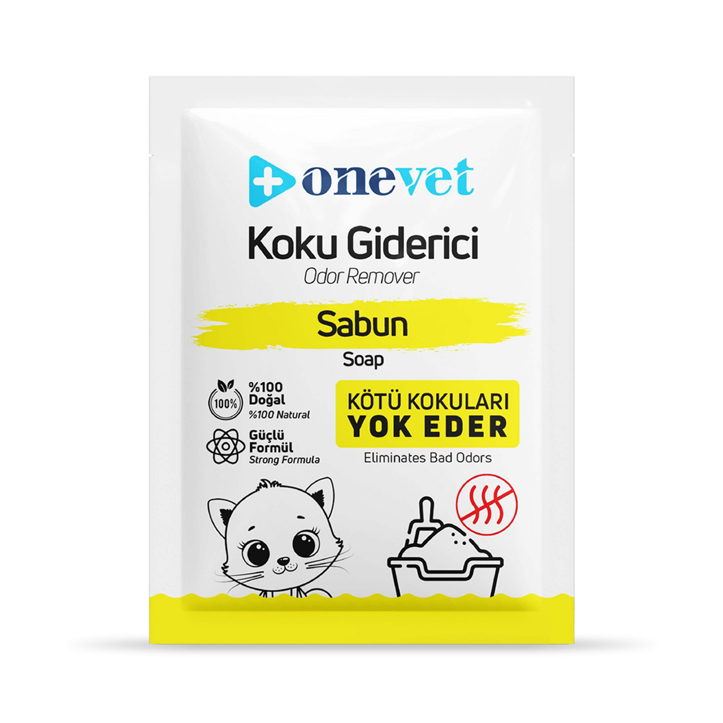 OneVet Kedi Koku Giderici Sabun Kokulu 25 Gr. 15 Adet OC201B15