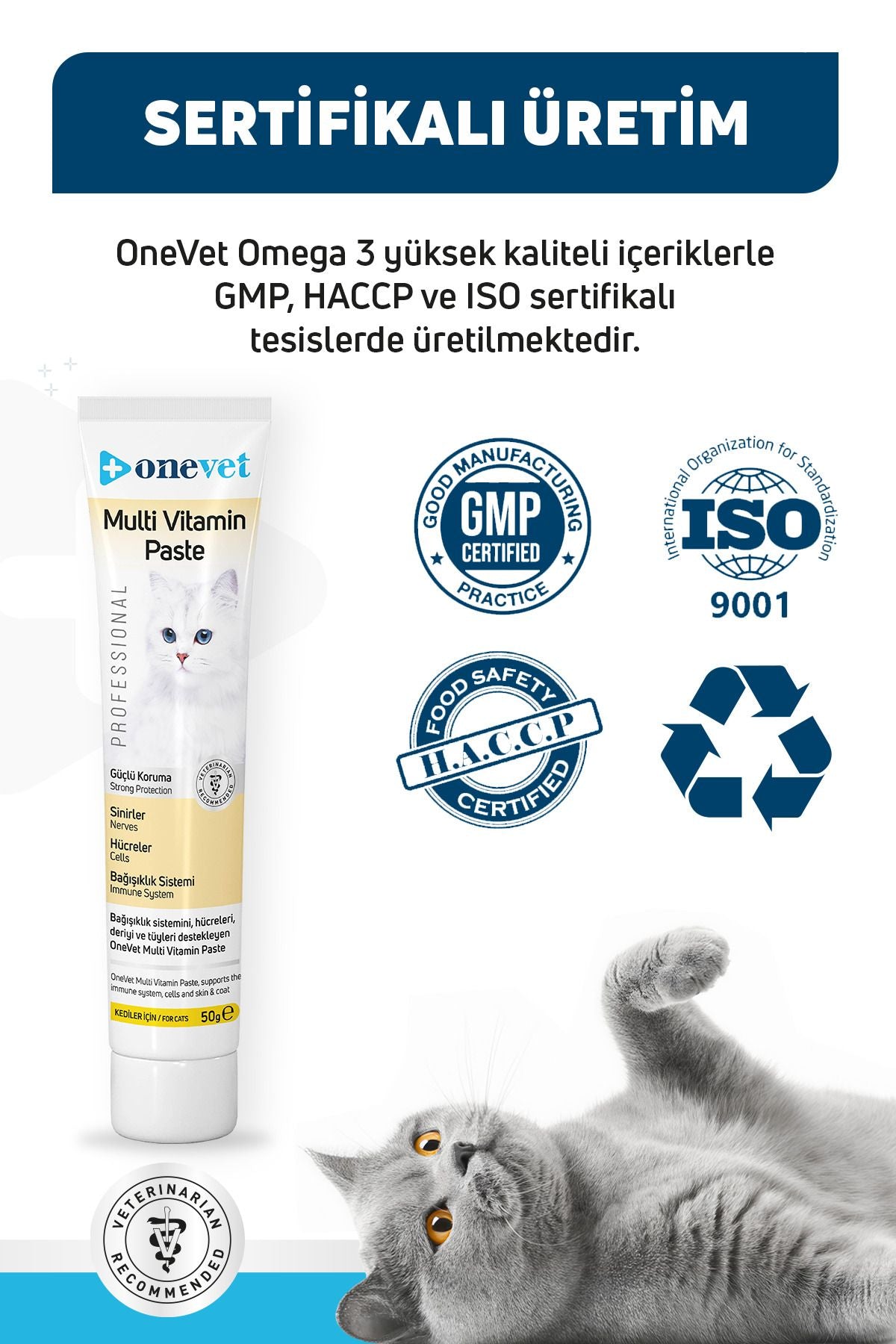 OneVet Multi Vitamin Paste Bağışıklık Destekleyici Kedi Maltı