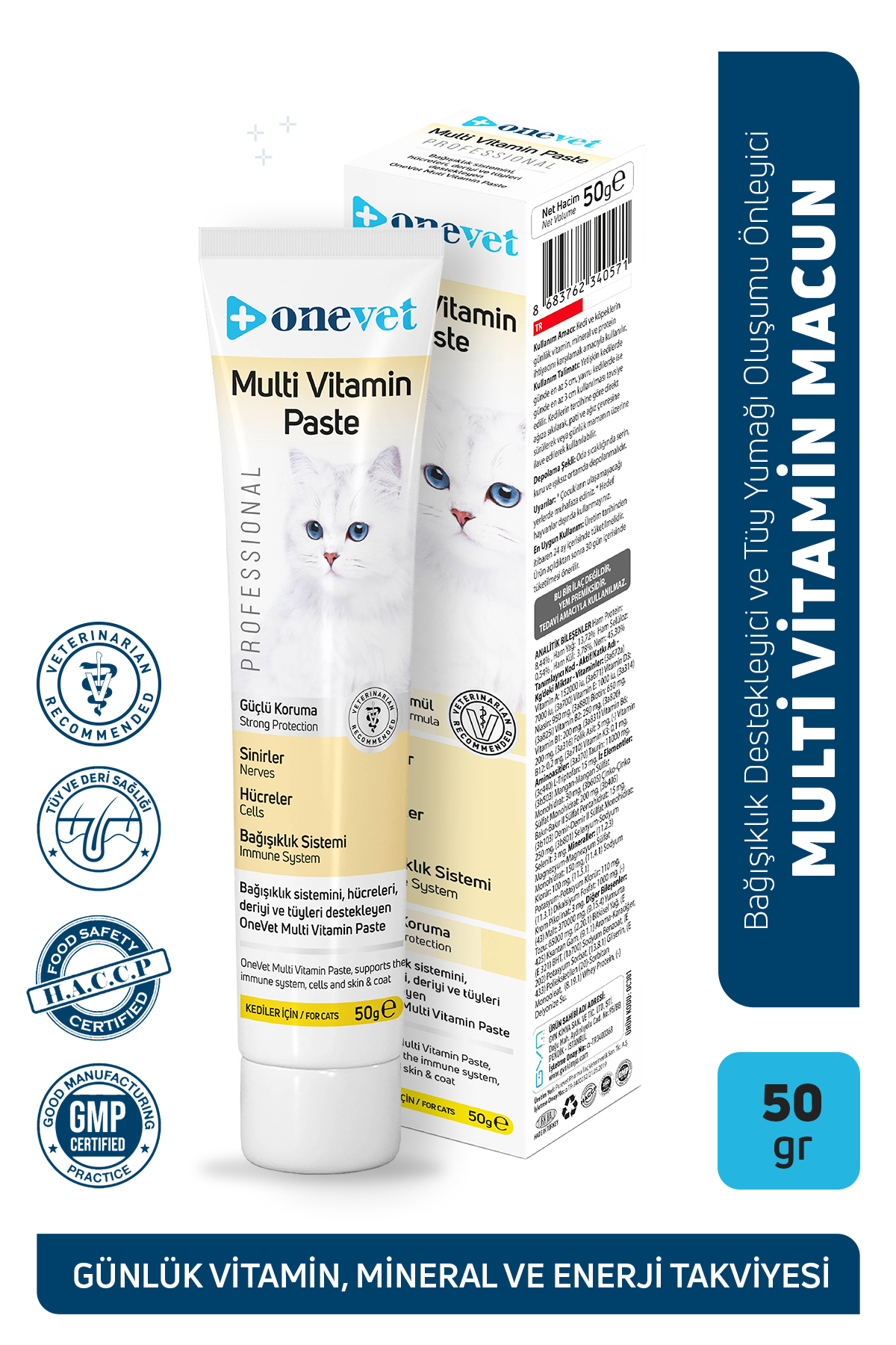 OneVet Multi Vitamin Paste Bağışıklık Destekleyici Kedi Maltı
