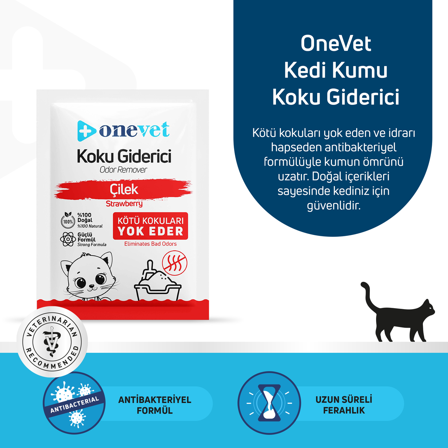 OneVet Kedi Kumu Koku Giderici Saşe