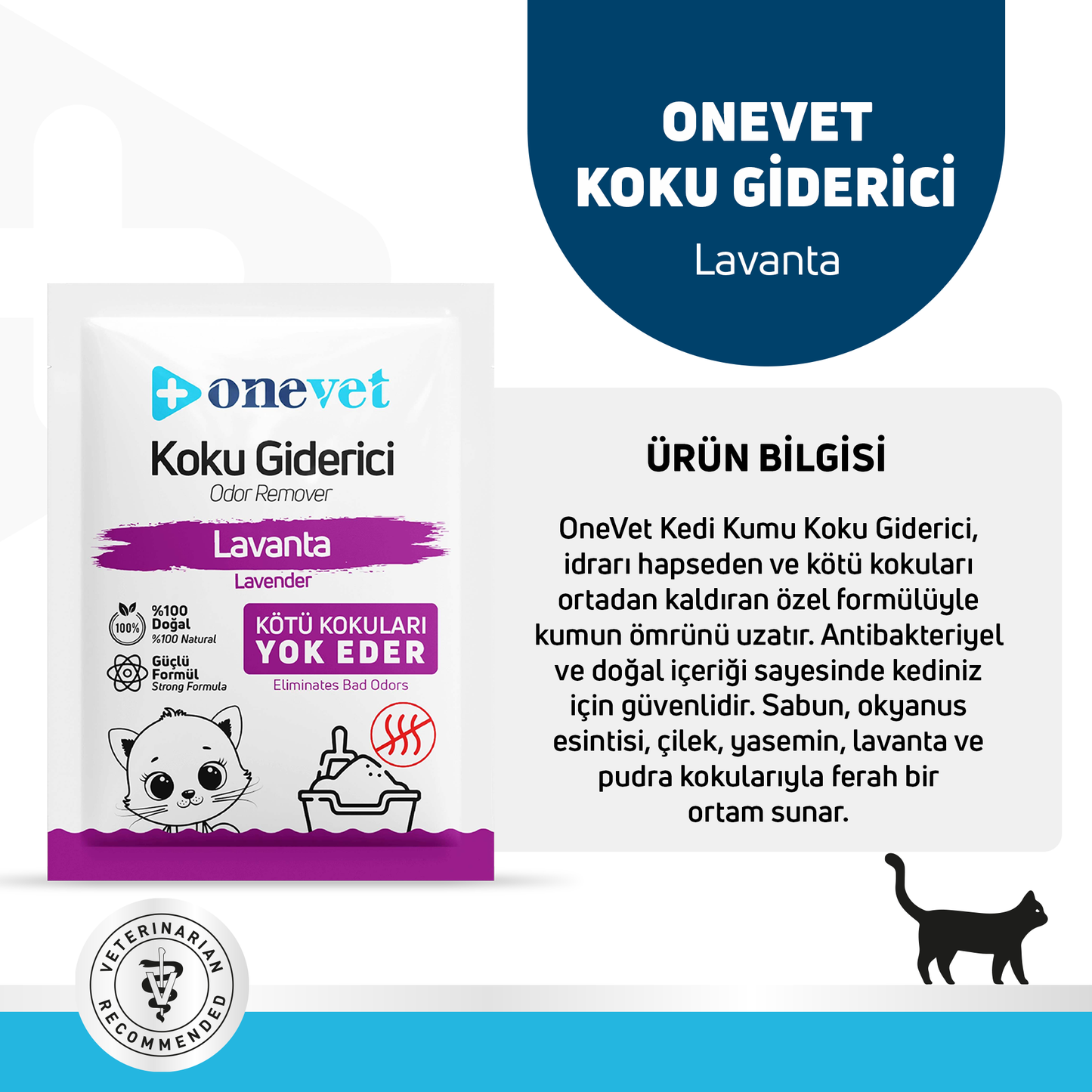 OneVet Kedi Kumu Koku Giderici Saşe