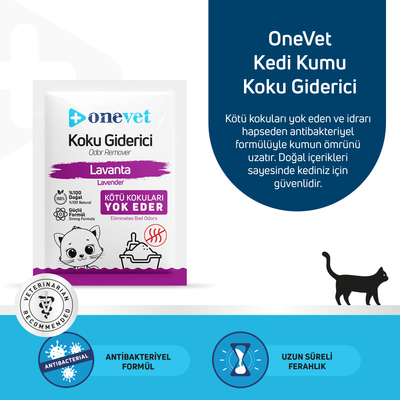OneVet Kedi Koku Giderici Lavanta Koku 25 Gr. 15 Adet OC205B15