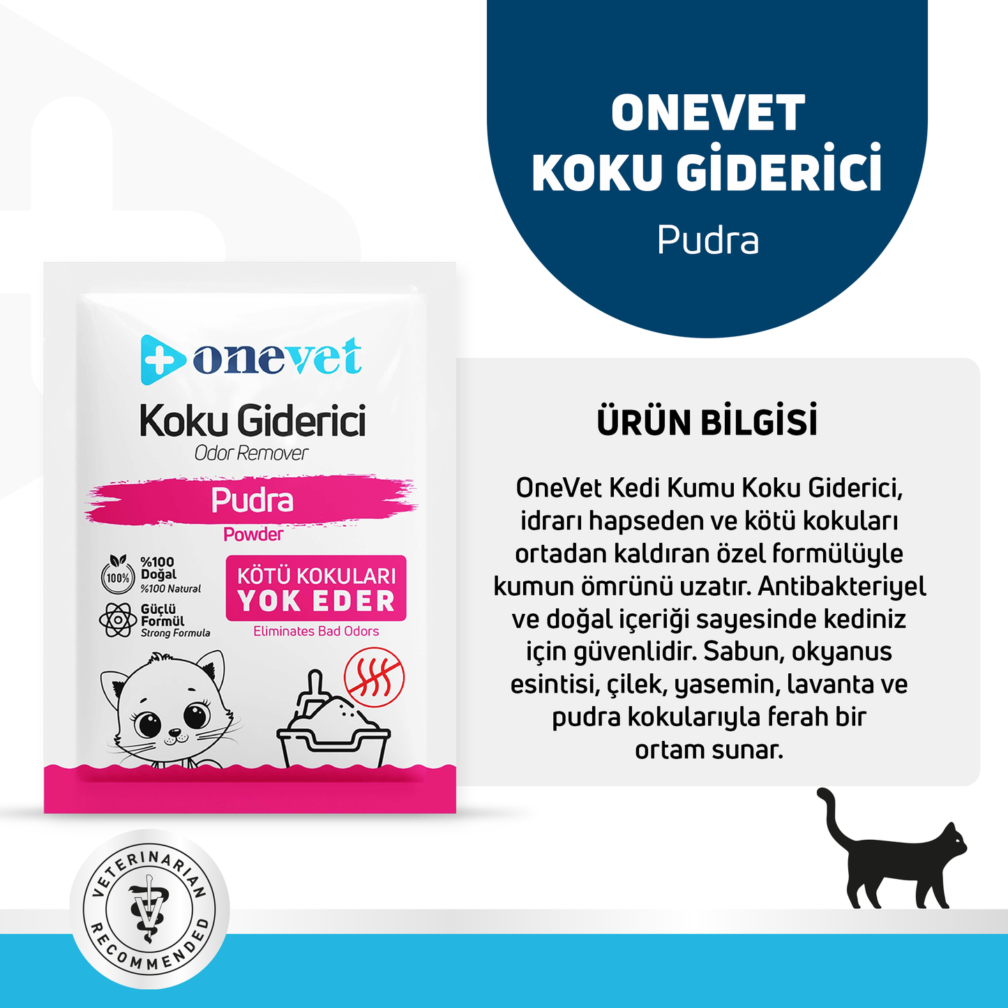 OneVet Kedi Kumu Koku Giderici Saşe