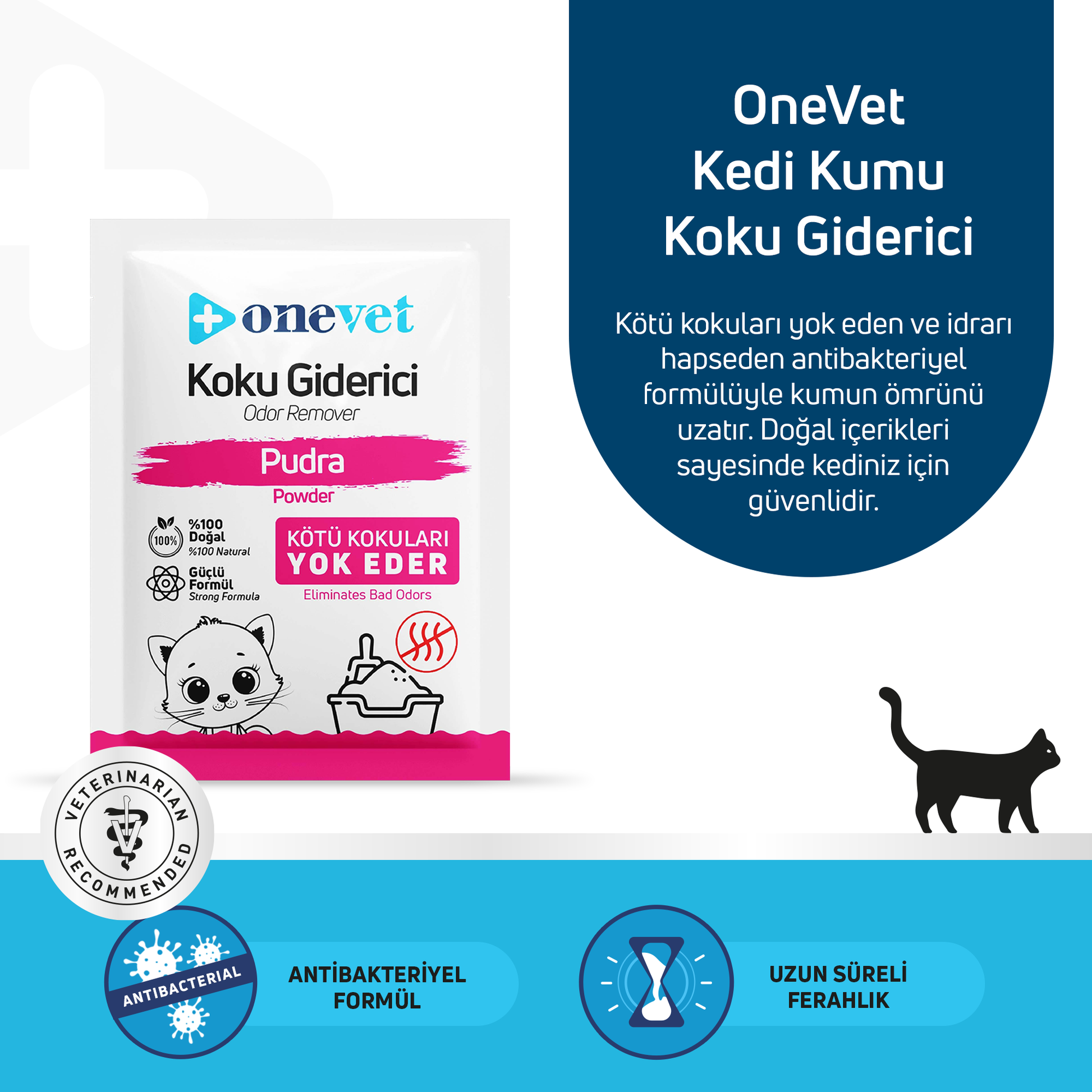 OneVet Kedi Kumu Koku Giderici Saşe
