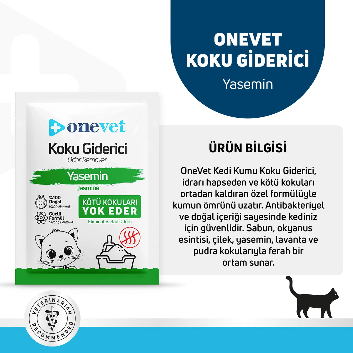 OneVet Kedi Kumu Koku Giderici Yasemin ürün bilgisi