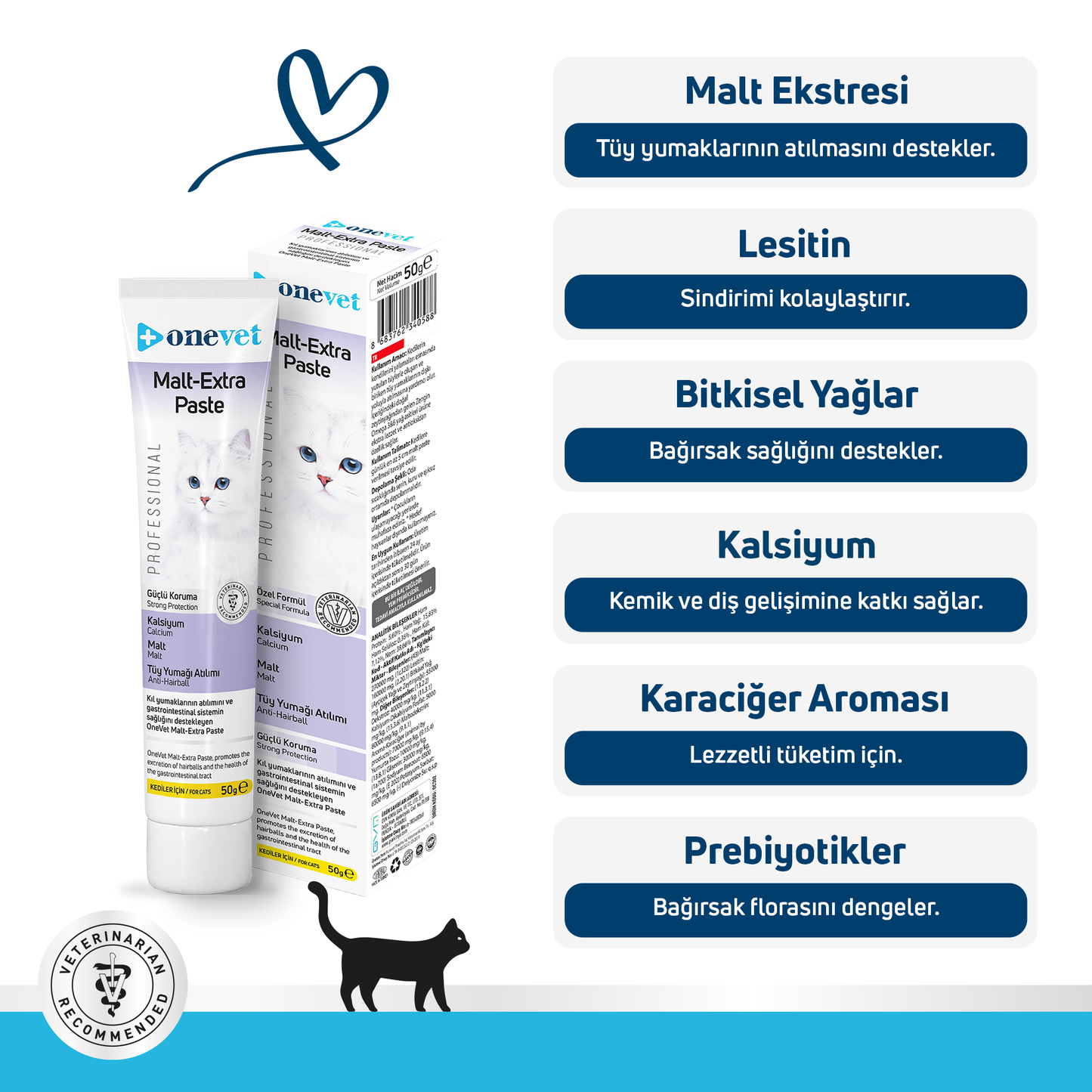 OneVet Malt Extra Paste Tüy Yumağı Önleyici Kedi Maltı
