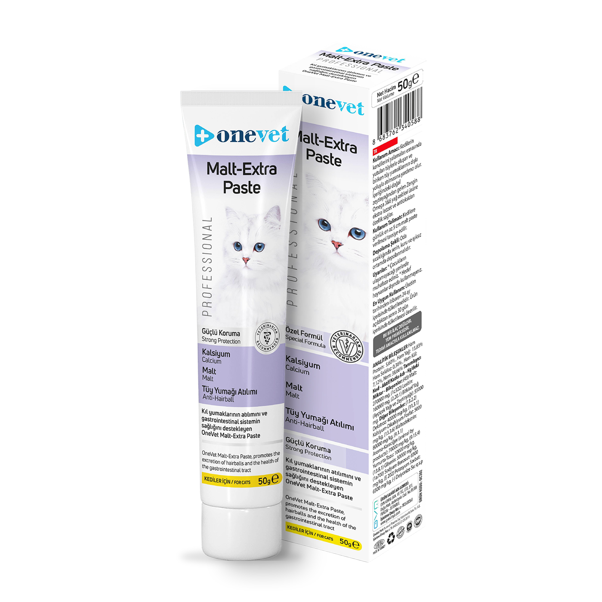 OneVet Malt Extra Paste Tüy Yumağı Önleyici Kedi Maltı 50 Gr